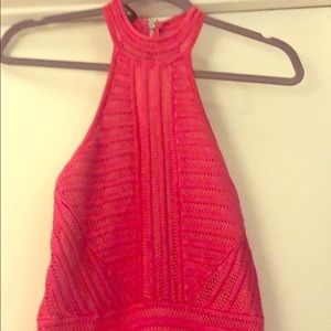 Stripped Knit Halter Dress